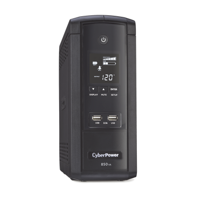 CYBERPOWER - UPS de 850 VA/510 W, Topología Línea Interactiva, Entrada 120 Vca NEMA 5-15P, Tipo Torre, Con 10 Tomas NEMA 5-15R, 5 años de garantía
