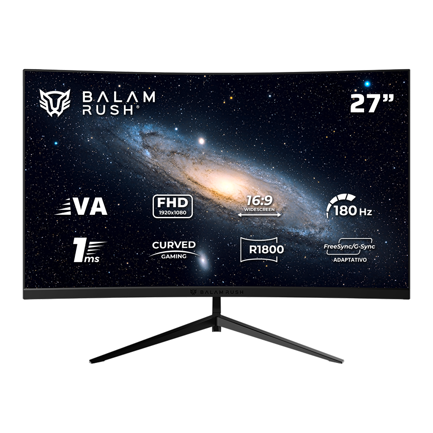 BALAM RUSH - Monitor Gamer Balam Rush Curvo 27VA/Andromeda MAG27Y Legend Negro