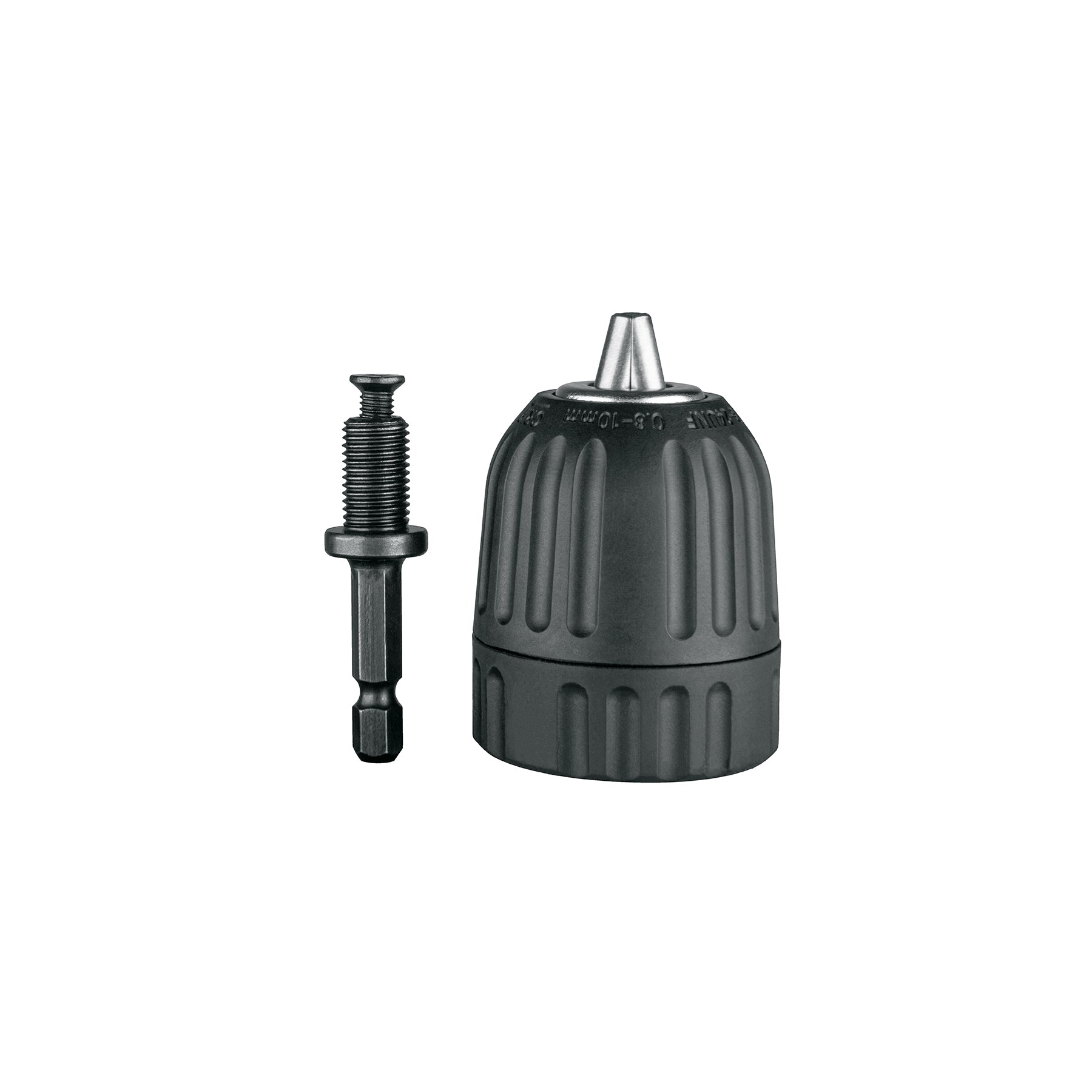 Broquero 3/8' sin llave y adaptador hexagonal 1/4', TRUPER