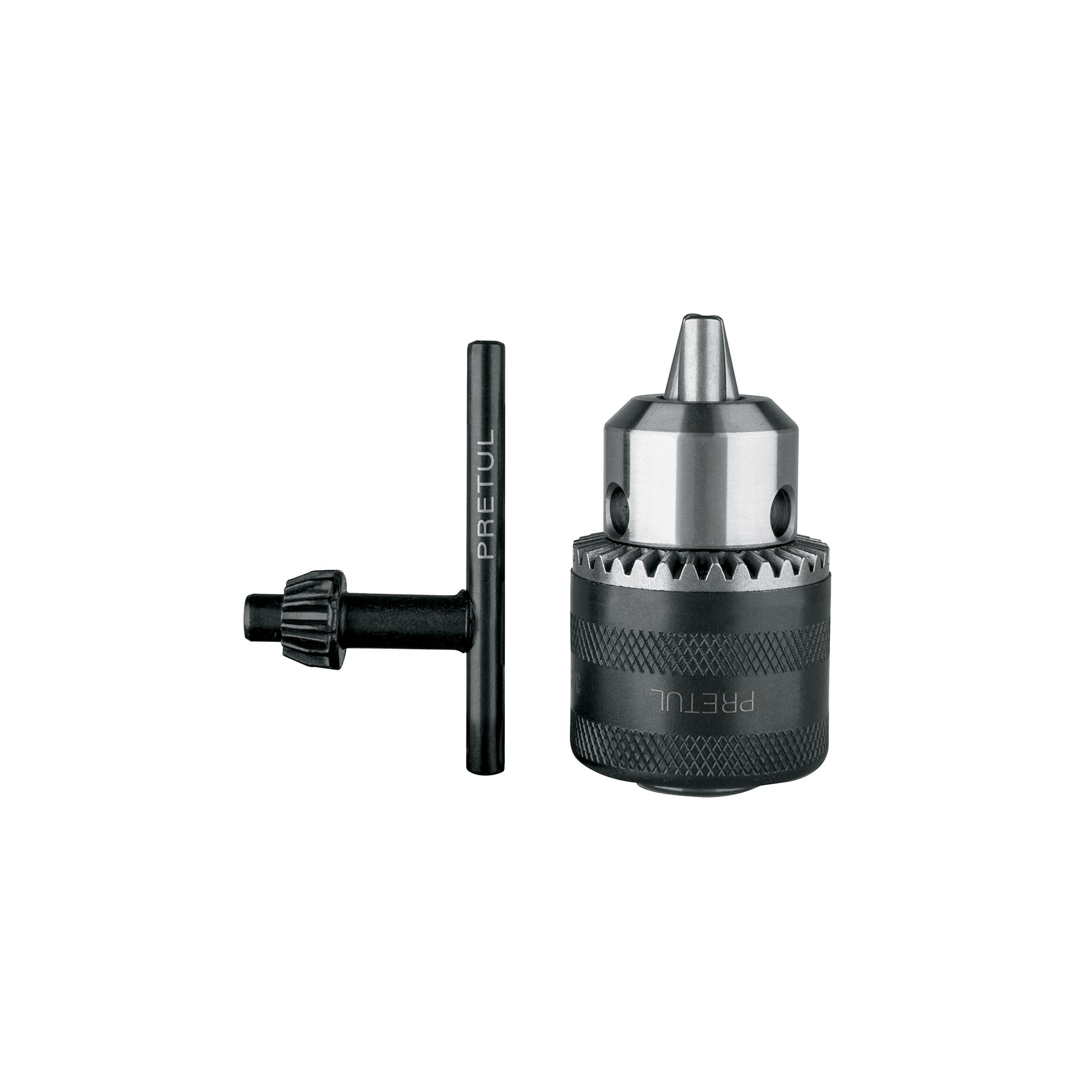 Broquero 3/8' con llave, cuerpo moleteado, PRETUL