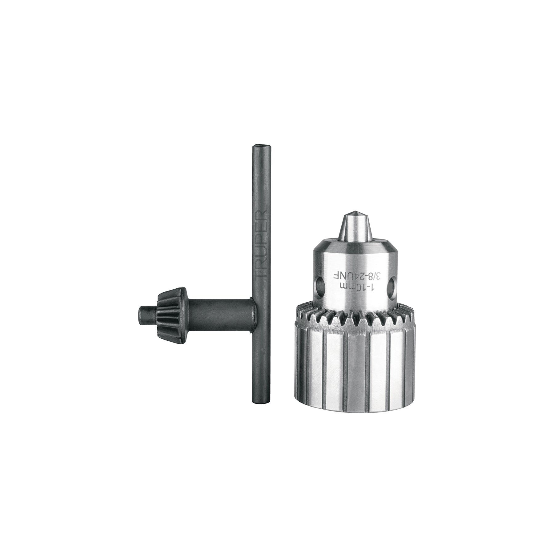 Broquero 3/8' con llave, cuerpo estriado, TRUPER EXPERT