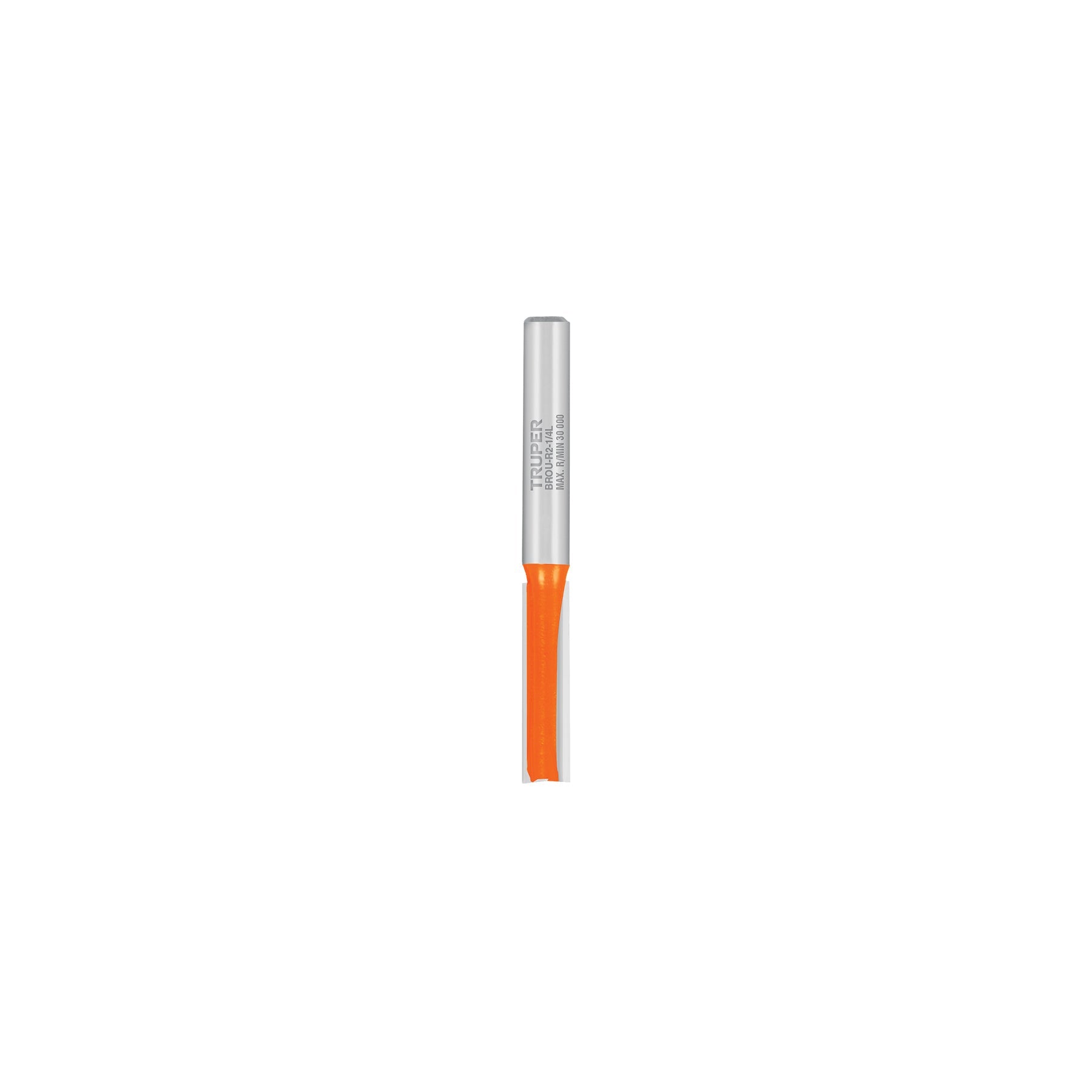 Broca para router, recta 2 filos, 1/4', larga, Truper