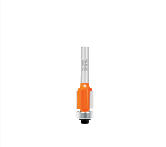 Broca para router, corte recto, 1/4' con balero, Truper