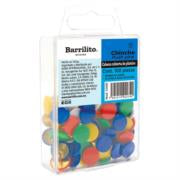 BARRILITO - Tachuelas Barrilito Cabeza de Plástico Colores Surtidos C/100 Pzas