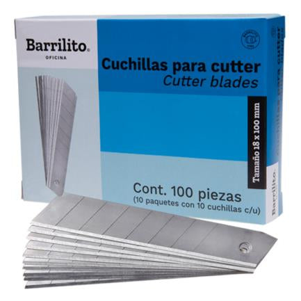 BARRILITO - Cuchillas Barrilito Repuesto Grande Caja C/10 Tubos