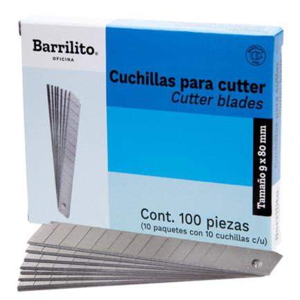 BARRILITO - Cuchillas Barrilito Repuesto Mediana Caja C/10 Tubos