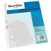 BARRILITO - Protectores de Hojas Barrilito Tamaño Carta Ligeros Paquete C/100 Pzas