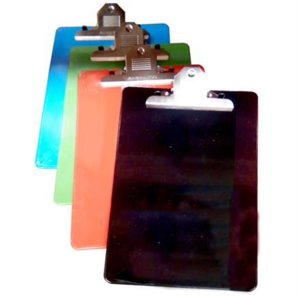 BARRILITO - Tabla con Clip Barrilito Plástico Tamaño Carta Colores Surtidos