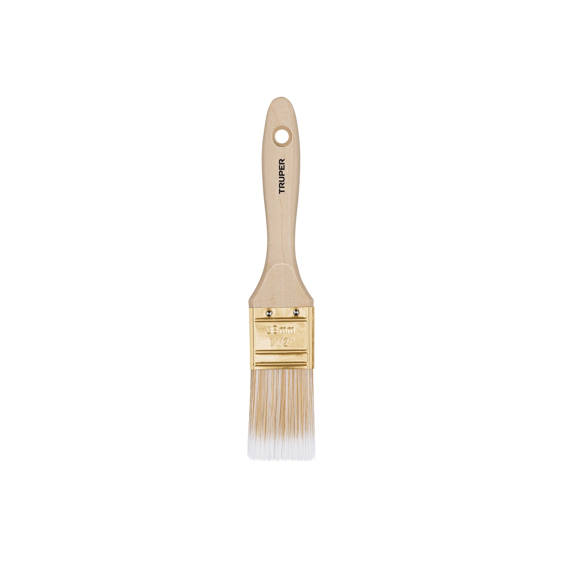 Brocha cerdas sinteticas 1-1/2' corte recto, mango de madera