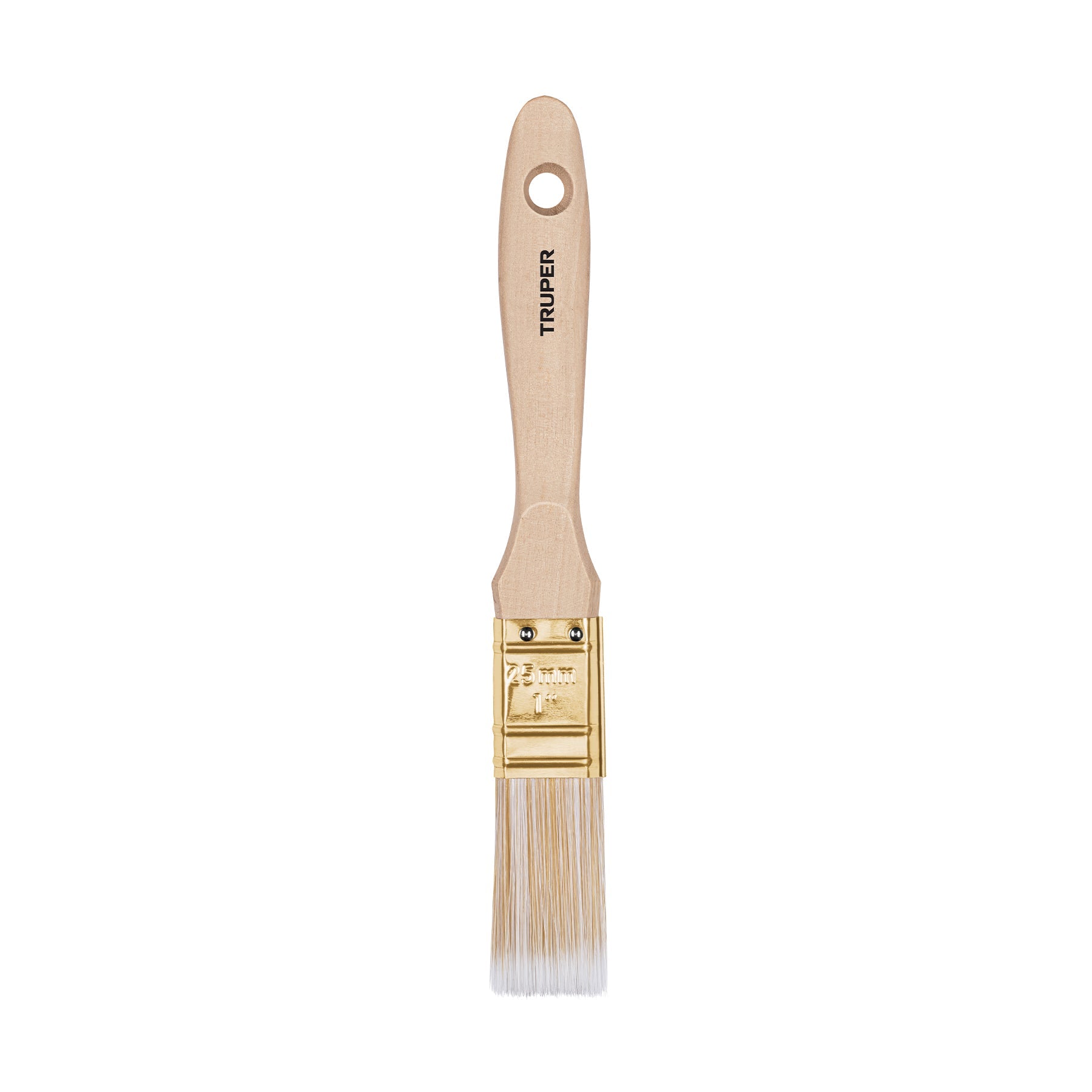 Brocha cerdas sinteticas 1' corte recto, mango de madera