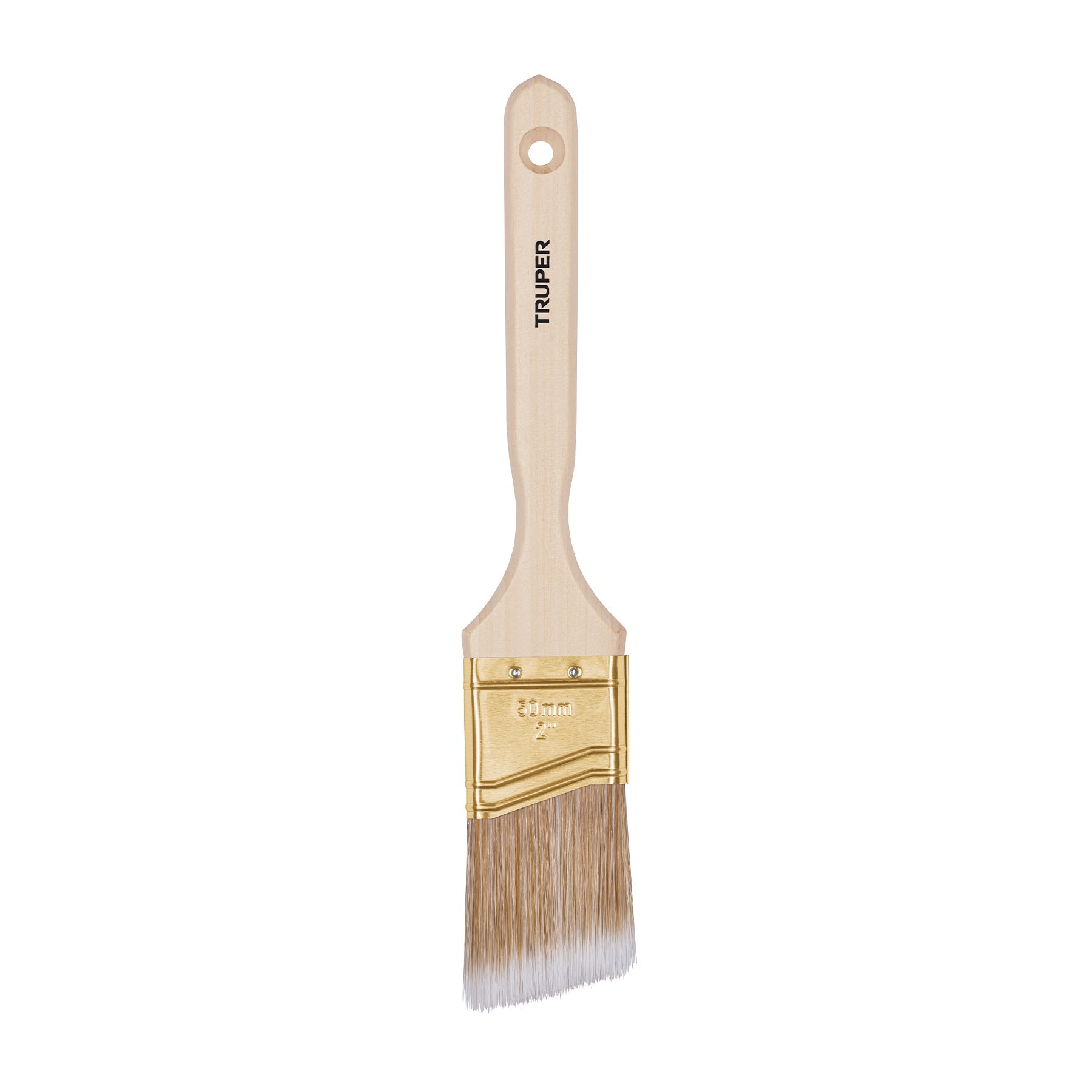 Brocha cerdas sinteticas 2' corte angular, mango de madera