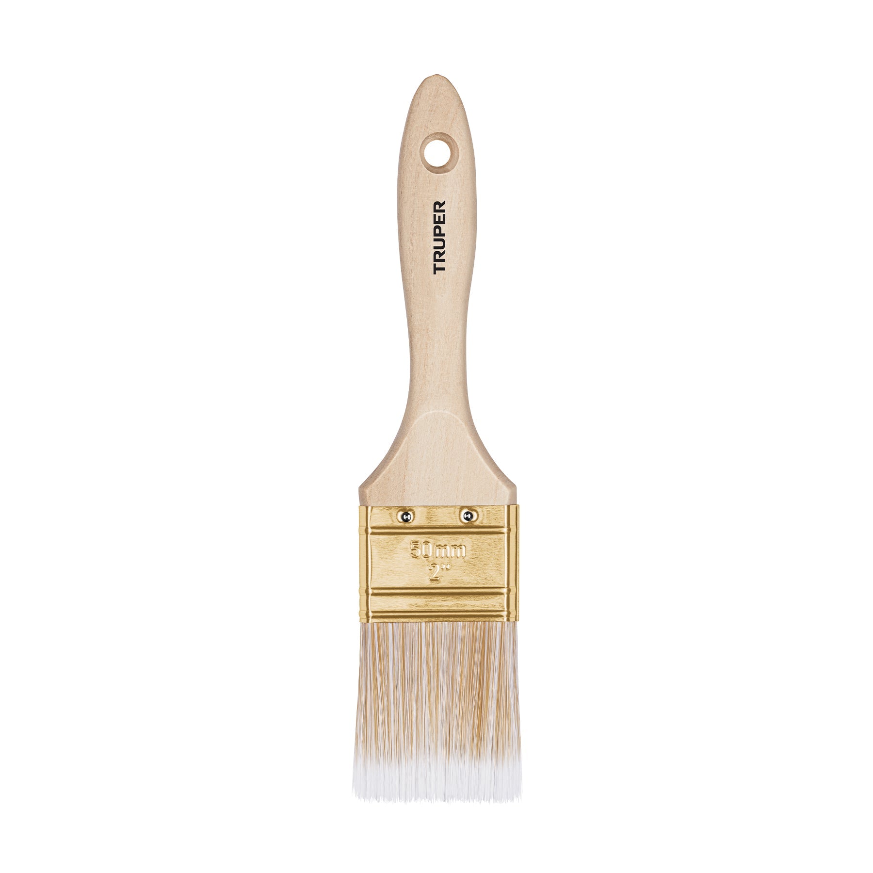 Brocha cerdas sinteticas 2' corte recto, mango de madera