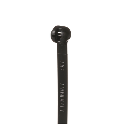 PANDUIT - Cincho de Nylon 6.6 Dome-Top®, Con Lengüeta de Bloqueo de Acero Inoxidable, 203 mm largo x 4.7mm ancho, Color Negro, Exterior Resistente a Rayos UV, Paquete de 100pz