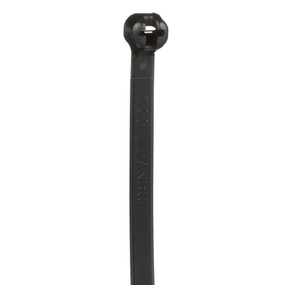 PANDUIT - Cincho de Nylon 6.6 Dome-Top®, Con Lengüeta de Bloqueo de Acero Inoxidable, 203 mm largo x 4.7mm ancho, Color Negro, Exterior Resistente a Rayos UV, Paquete de 1000pz