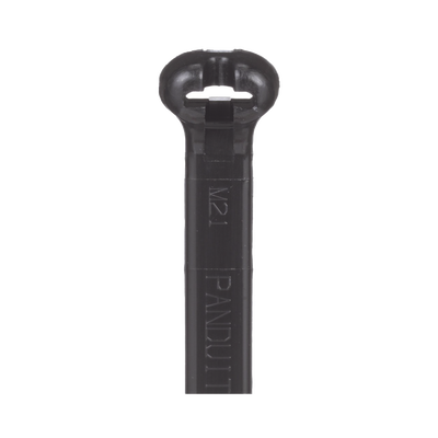 PANDUIT - Cincho de Nylon 6.6 Dome-Top®, Con Lengüeta de Bloqueo de Acero Inoxidable, 620 mm largo x 7mm ancho, Color Negro, Exterior Resistente a Rayos UV, Paquete de 100pz