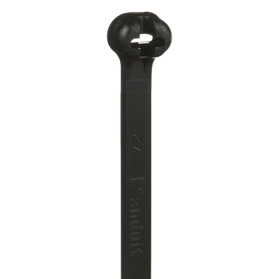 PANDUIT - Cincho de Nylon 6.6 Dome-Top®, Con Lengüeta de Bloqueo de Acero Inoxidable, 780 mm largo x 7mm ancho, Color Negro, Exterior Resistente a Rayos UV, Paquete de 100pz