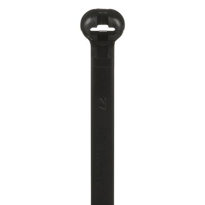 PANDUIT - Cincho de Nylon 6.6 Dome-Top®, Con Lengüeta de Bloqueo de Acero Inoxidable, 780 mm largo x 7mm ancho, Color Negro, Exterior Resistente a Rayos UV, Paquete de 100pz