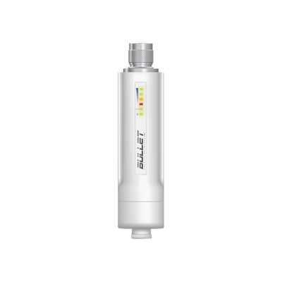 UBIQUITI - Radio airMAX Bullet-M2HP, hasta 100 Mbps, frecuencia de 2 GHz (2412 - 2472 GHz), No incluye adaptador PoE