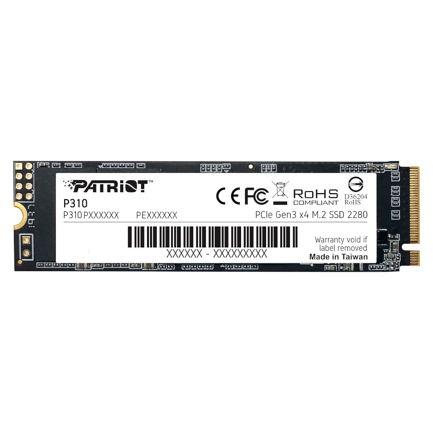 PATRIOT - Unidad SSD Patriot M.2 960GB P310 NVME 2280 1800MB/s Escritura 2100MB/s Lectura