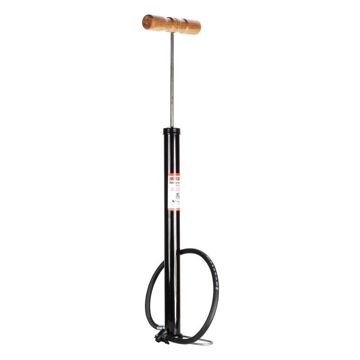 Bomba de aire de lujo mango de madera (125 PSI)
