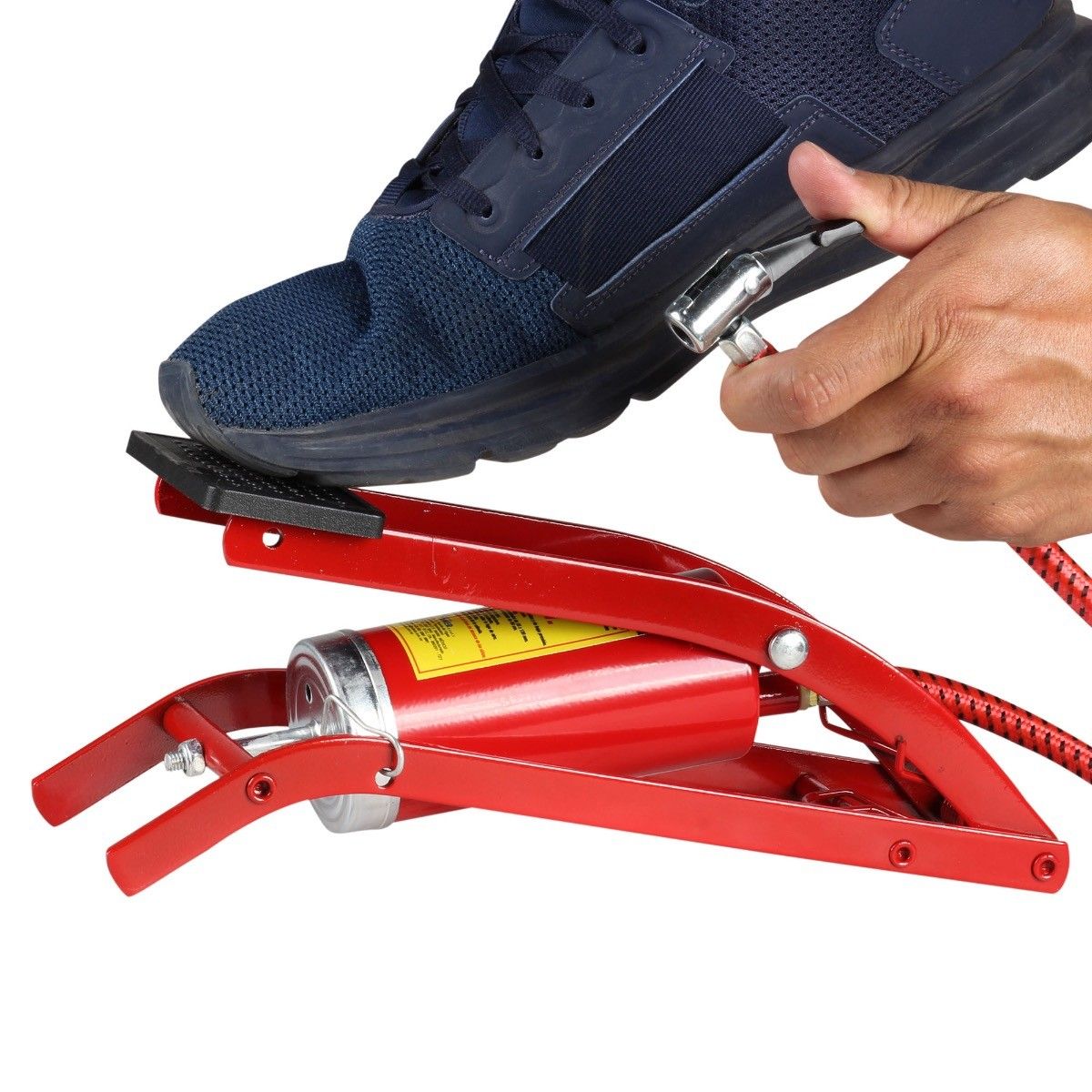 Bomba de aire con pedal de cilindro sencillo (125 PSI)