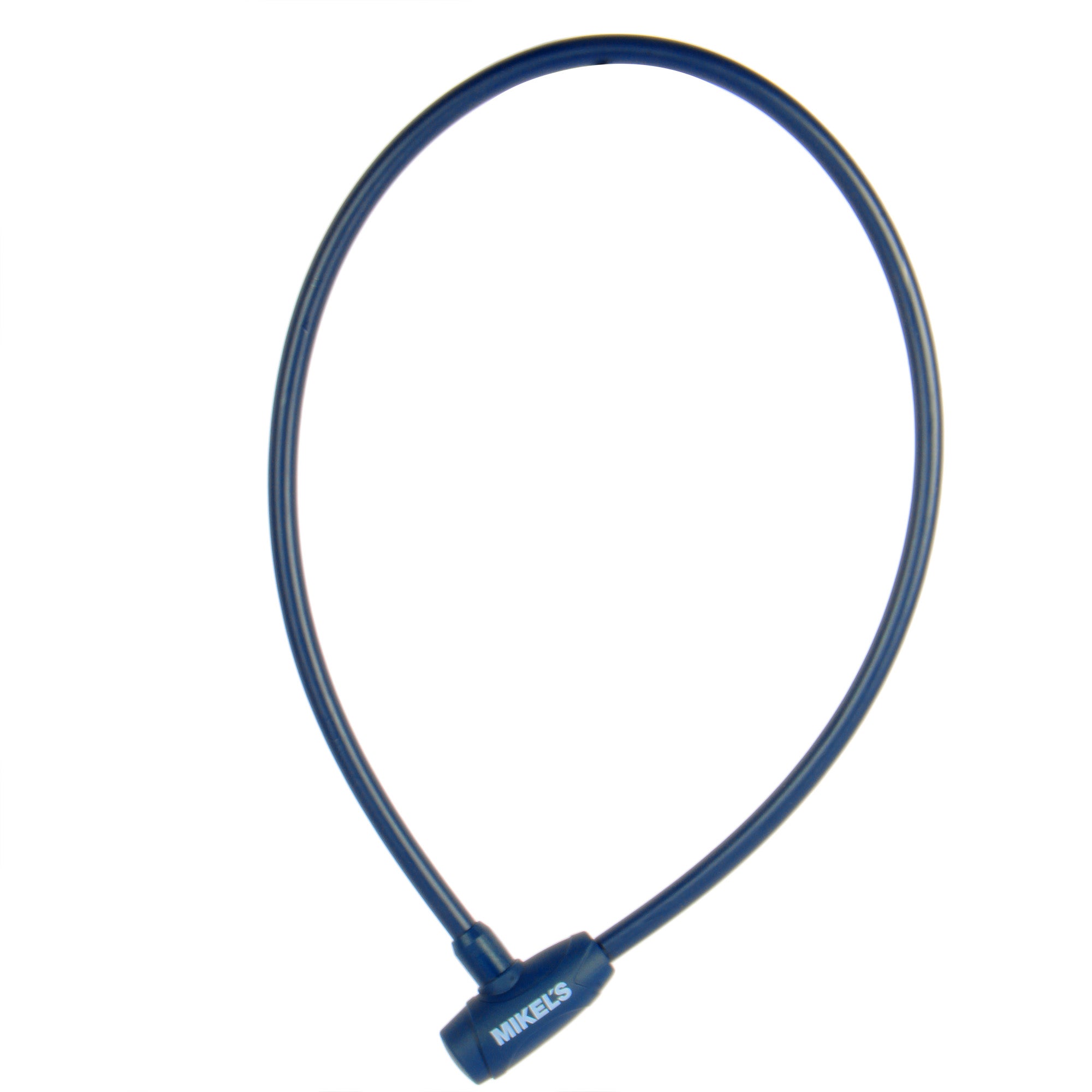Cable candado con llaves, color azul marino (1 mt)