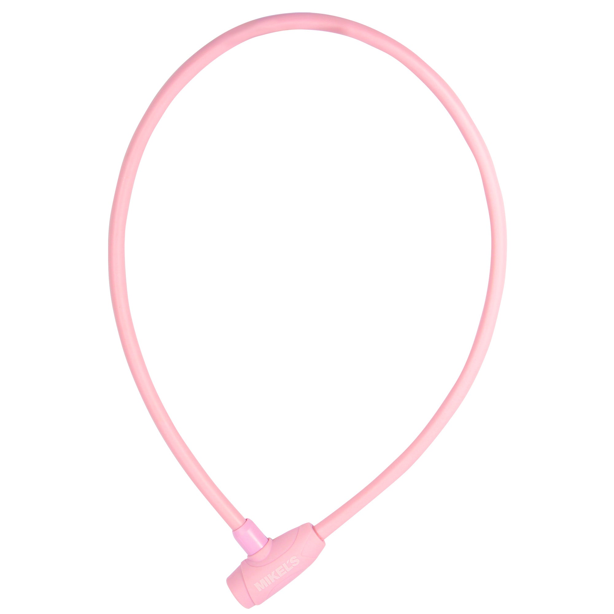 Cable candado con llaves, color rosa (1 mt)