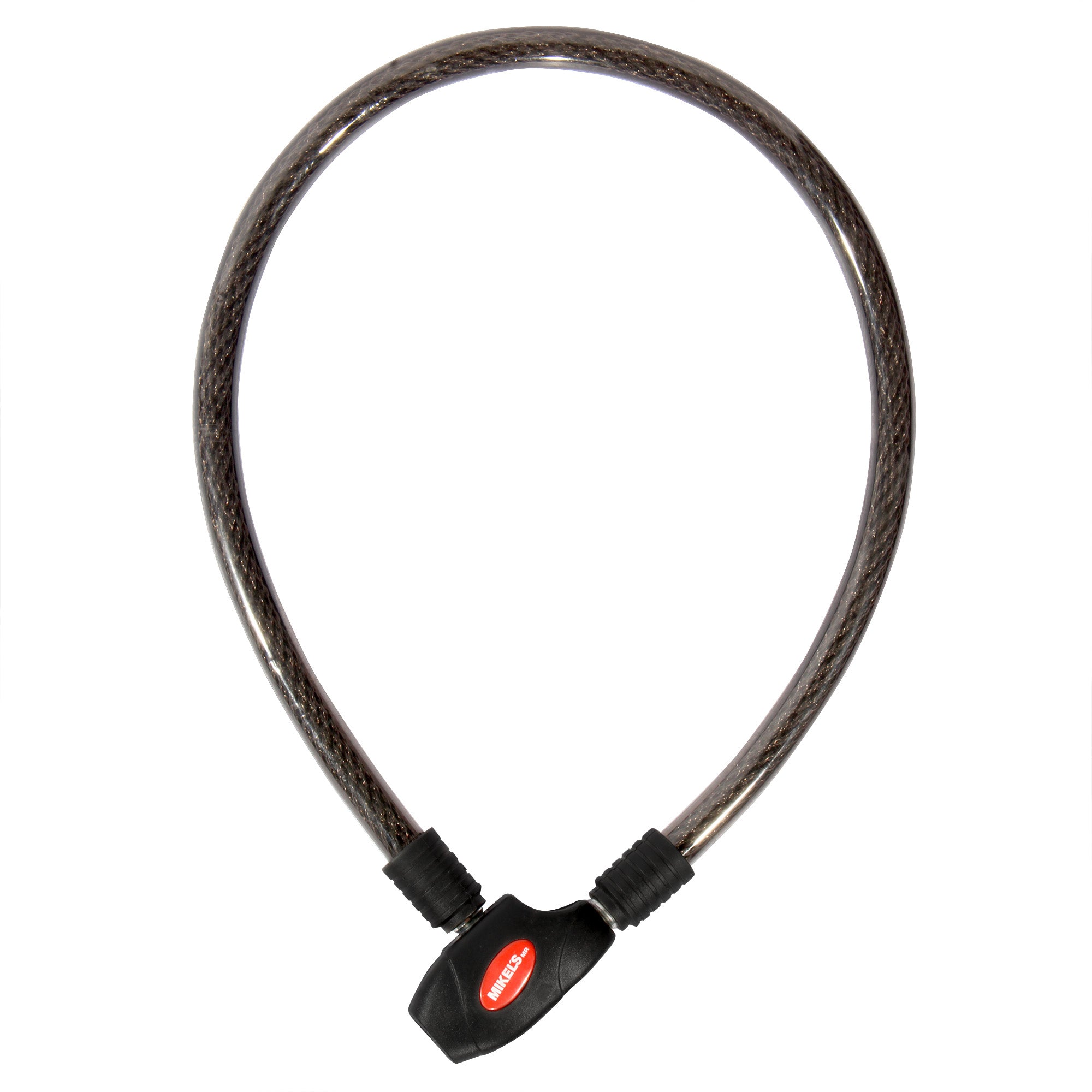 Cable candado flexible, 2 llaves planas (80 cms)