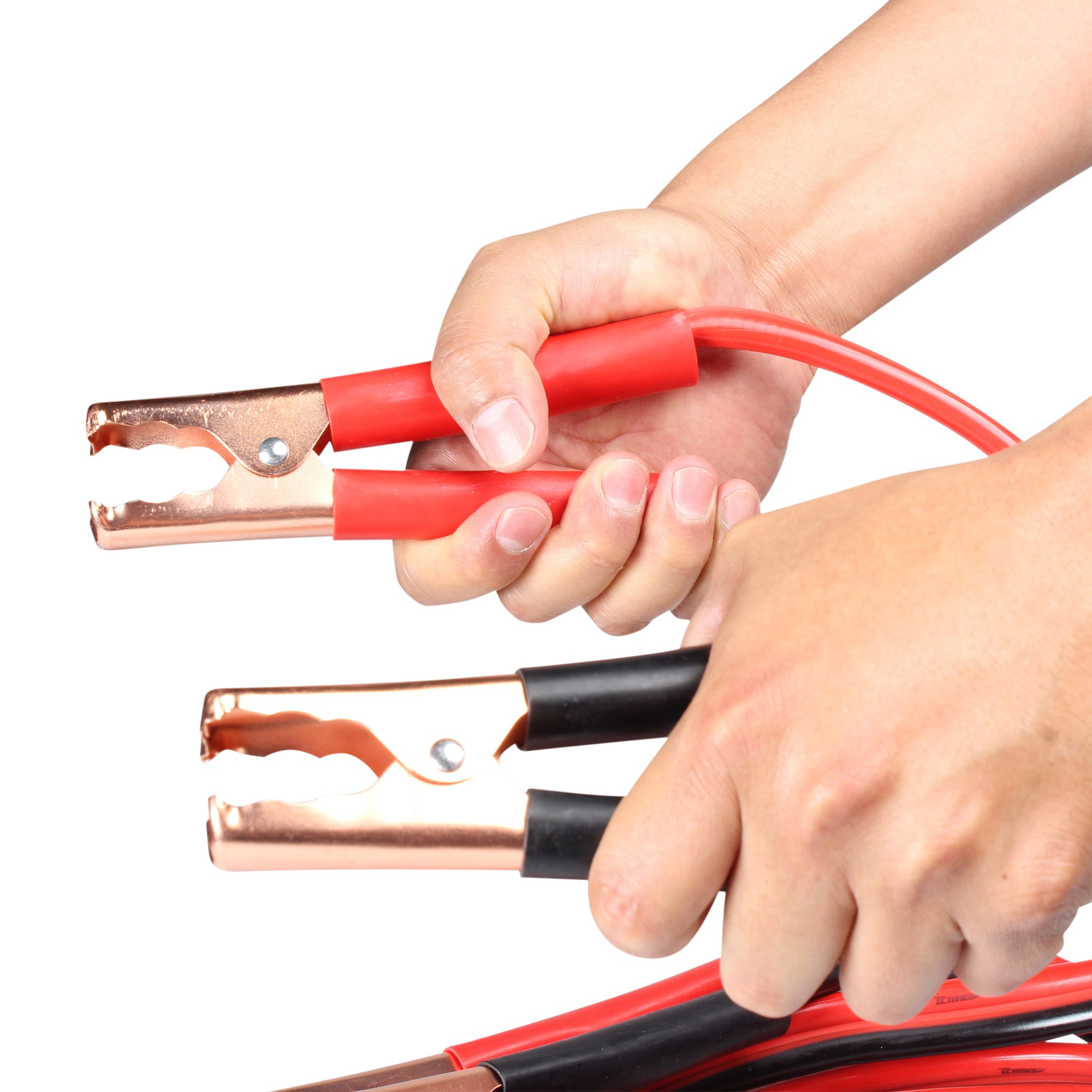 Cables pasa corriente, 2.2 mts, 180 amp, calibre 10