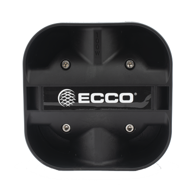 ECCO - Bocina Compacta de Uso Rudo, 100 Watts de Potencia, Ideal Para Vehículos de Encubierto, Con Soporte Universal, 11 Ohms de Impedancia