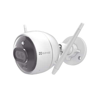 EZVIZ - Bala IP 2 Megapíxel / Wi-Fi  / Doble Lente / COLORES EN OSCURIDAD / Deteccion de Personas o Vehículos  / Cruce de Línea / Intrusión a un área / Audio de dos vías / Luz Estroboscópica / Sirena / MicroSD