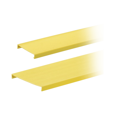 PANDUIT - Tapa para Canaleta Ranurada, de 4 in de Ancho, 1828.8 mm de Largo, Color Amarillo