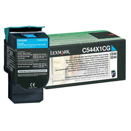 LEXMARK - Tóner Lexmark C544N Alto Rendimiento Retornable Color Cian