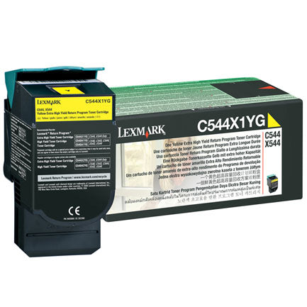 LEXMARK - Tóner Lexmark C544N Alto Rendimiento Retornable Color Amarillo
