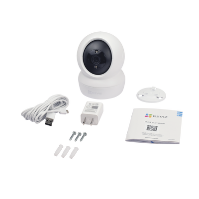 EZVIZ - Mini Cámara IP PT 2 Megapíxel / Wi-Fi / Seguimiento Inteligente / Audio de Dos Vías / Notificación Push / Ranura para Memoria / Uso en Interior