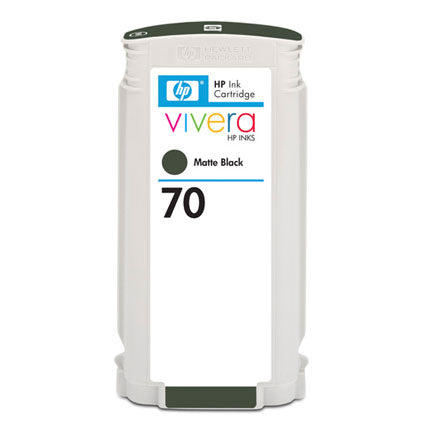 HEWLETT PACKARD - Tinta HP LF 70 Negro Mate DesignJet Z2100 Z3100 130ML