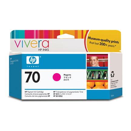 HEWLETT PACKARD - Tinta HP LF 70 Magenta DesignJet Z2100 Z3100 130ML