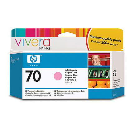 HEWLETT PACKARD - Tinta HP LF 70 Magenta Claro DesignJet Z2100 Z3100 130ML