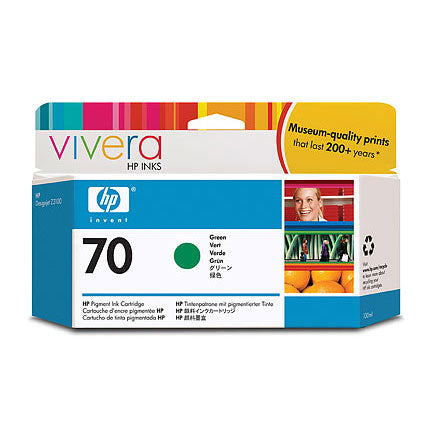 HEWLETT PACKARD - Tinta HP LF 70 Verde DesignJet Z3100 130ML