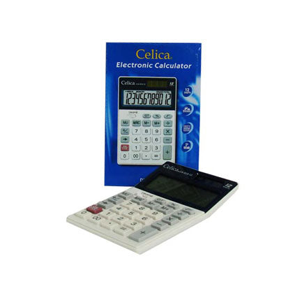 CELICA - CALCULADORA CELICA SEMI ESCRITORIO 12 DIGITOS SOL/BAT