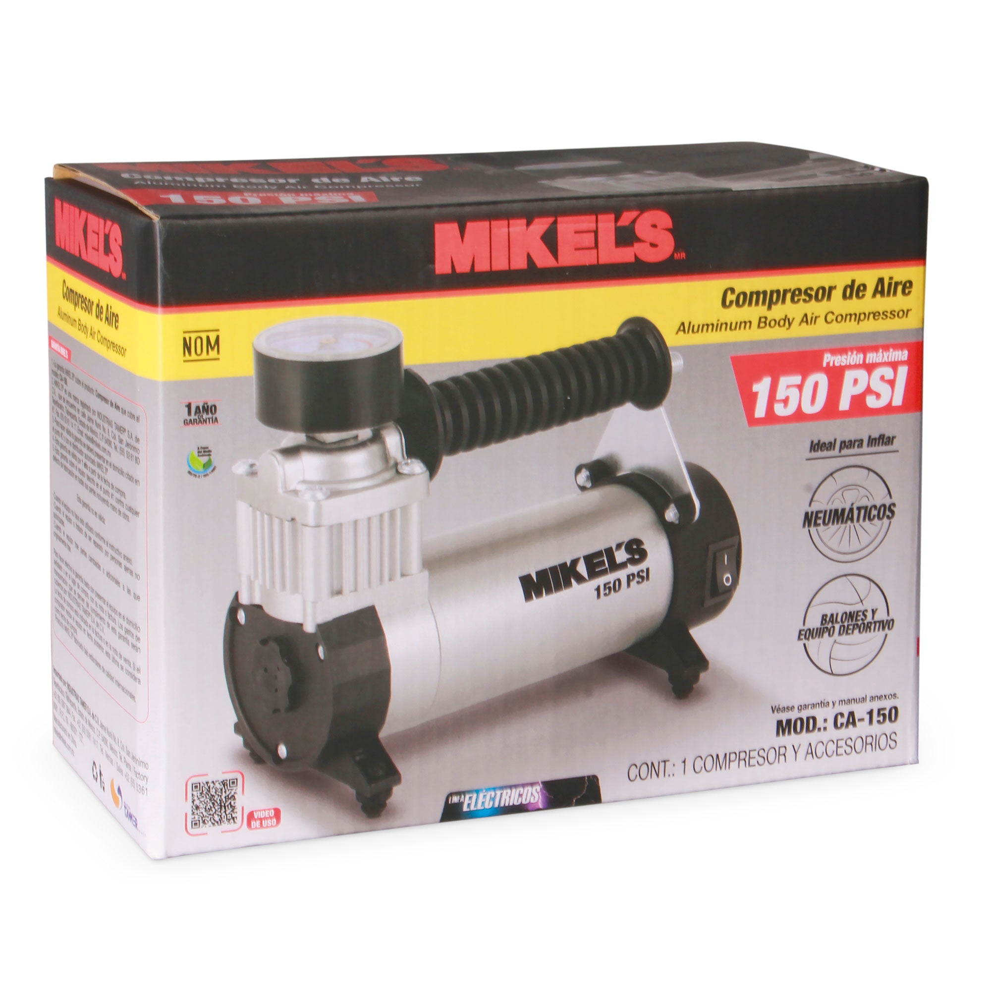 Compresor de aire, cuerpo de aluminio (150 PSI)