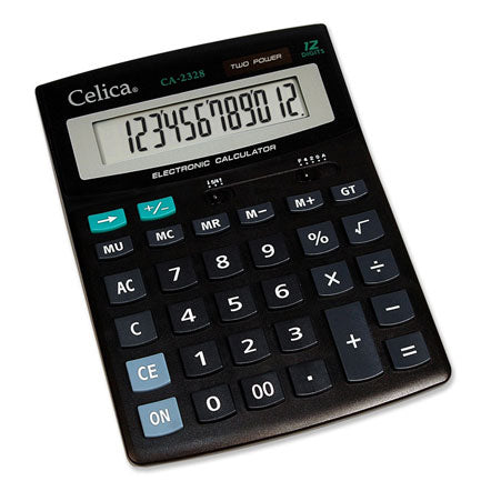 CELICA - CALCULADORA CELICA ESCRITORIO 12 DIGITOS SOLAR/PILA NEGRA