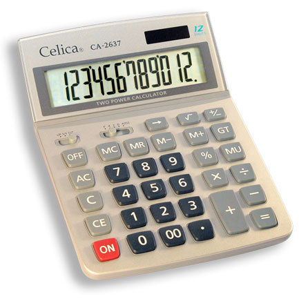 CELICA - CALCULADORA CELICA MEGA ESC 12 DIGITOS CUBIERTA METALICA