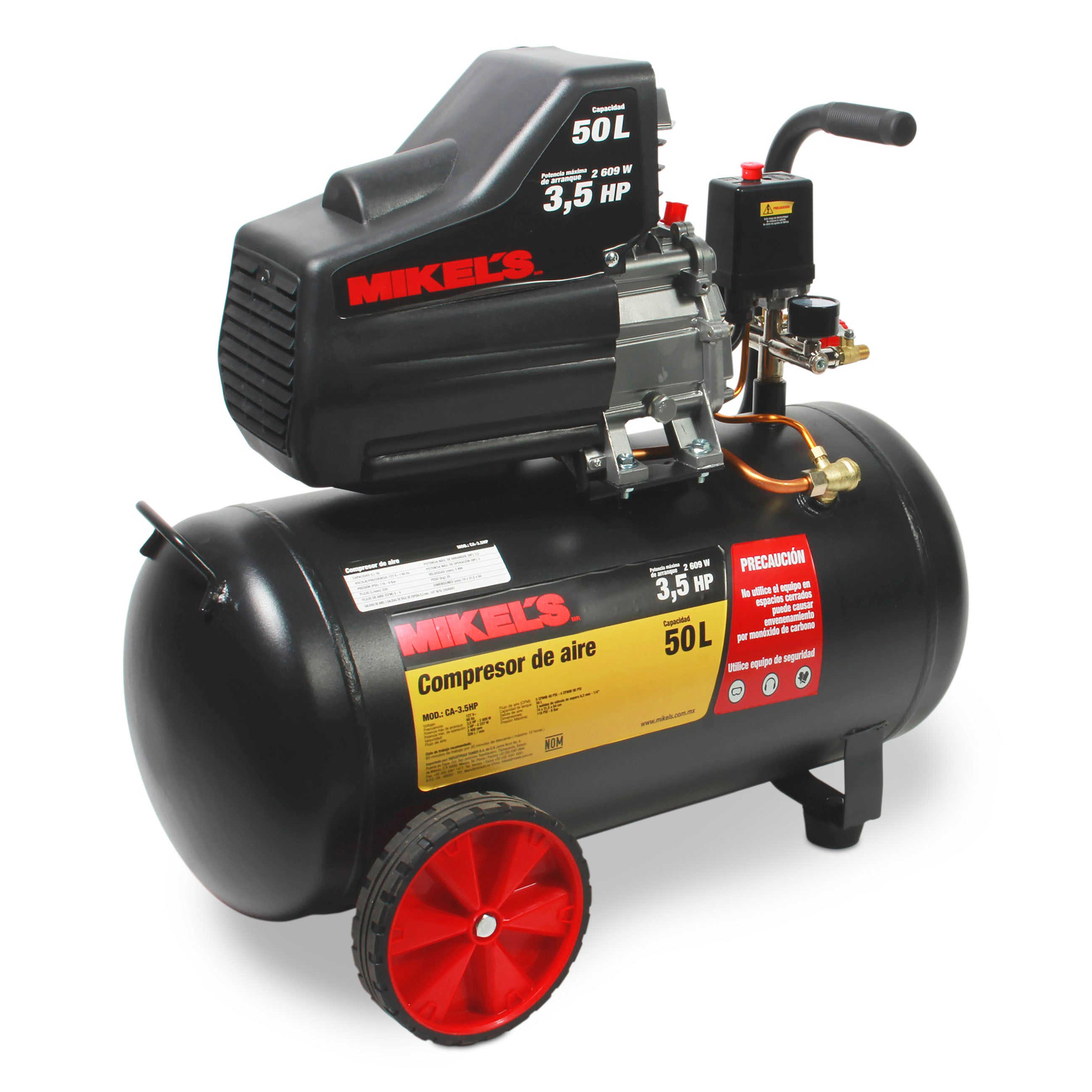 Compresor de aire 3.5 HP (50 lts)