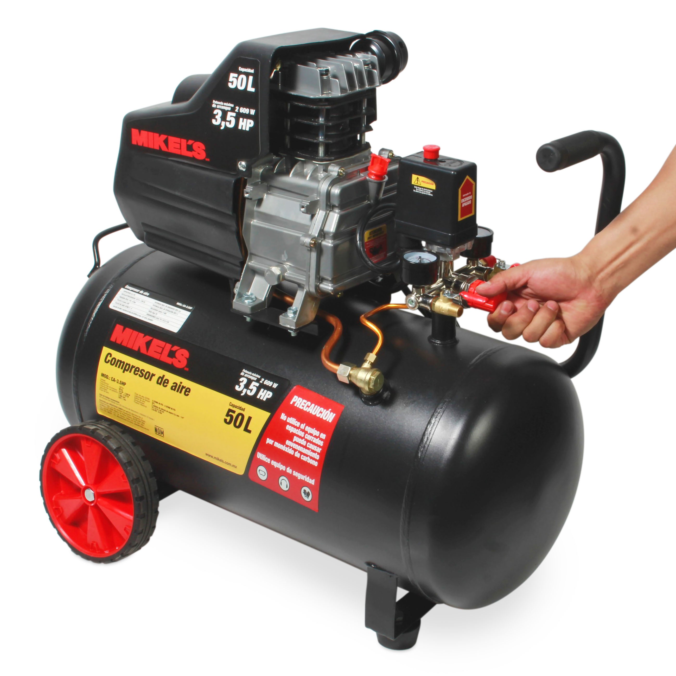 Compresor de aire 3.5 HP (50 lts)