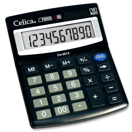 CELICA - Calculadora Celica CA-351A Semi Escritorio 10 Dígitos