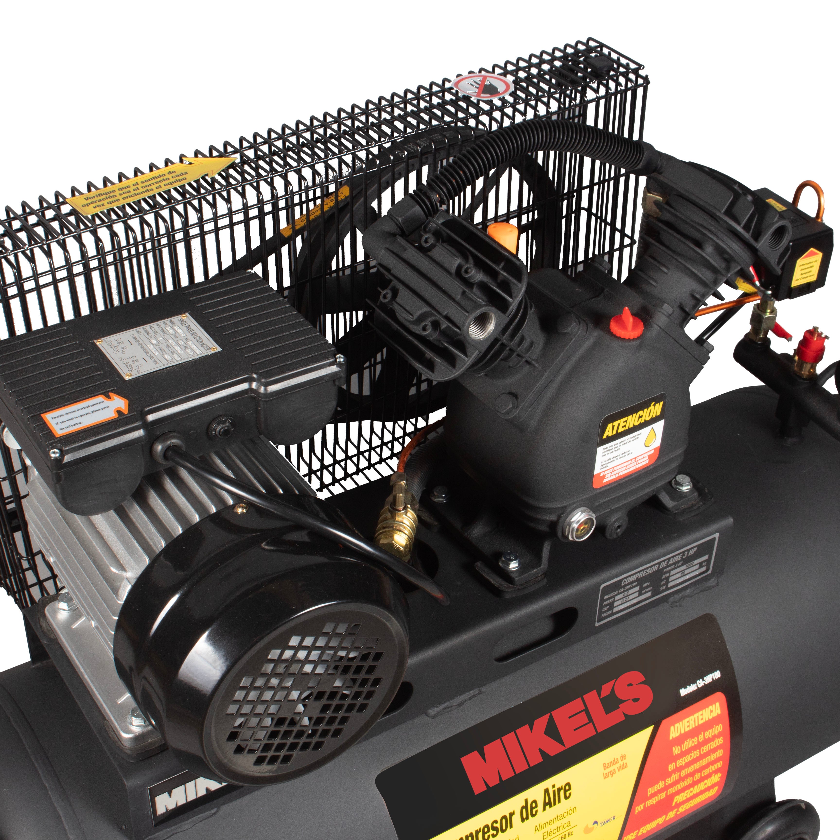 Compresor de aire 3 HP con banda (100 lts)
