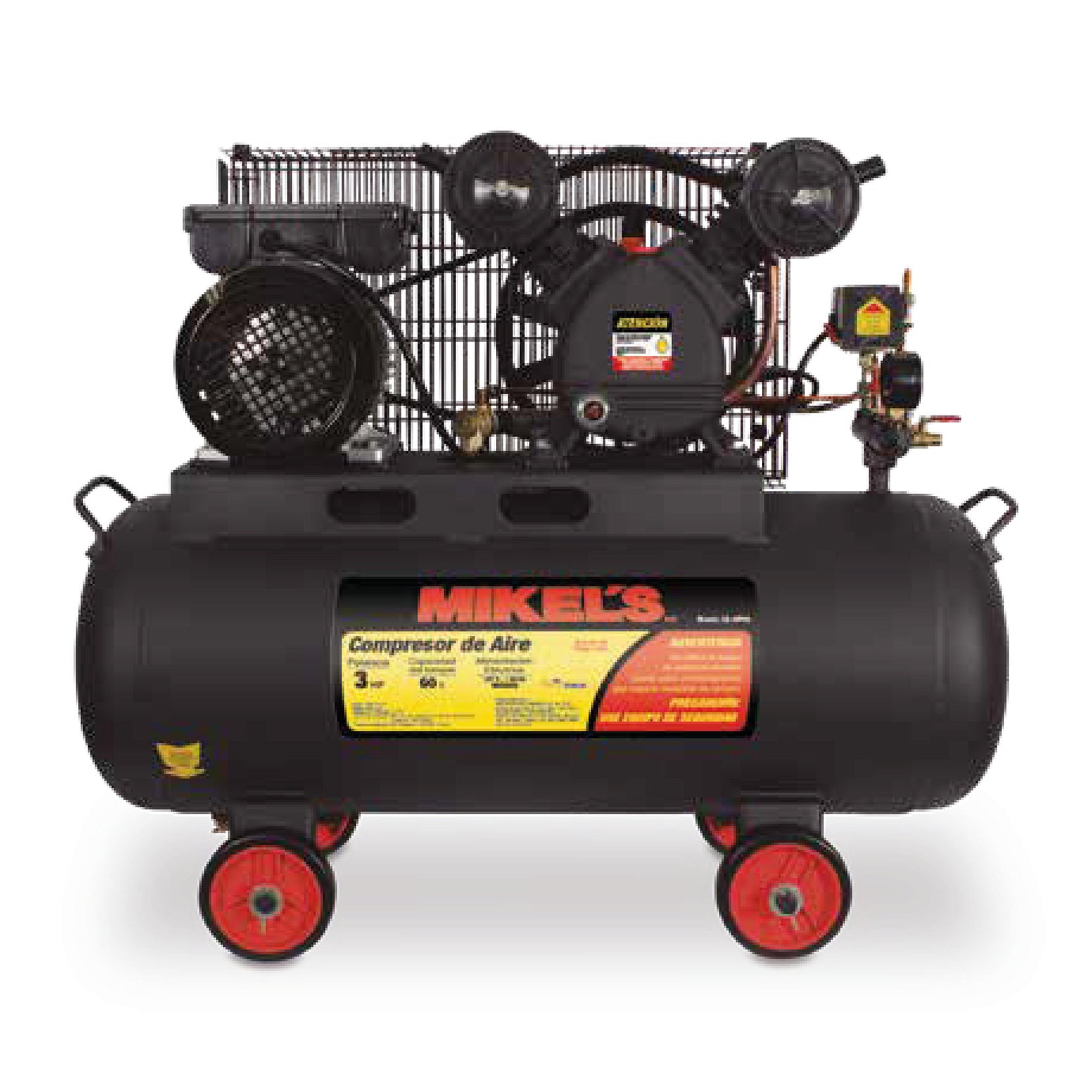 Compresor de aire 3 HP con banda (60 lts)