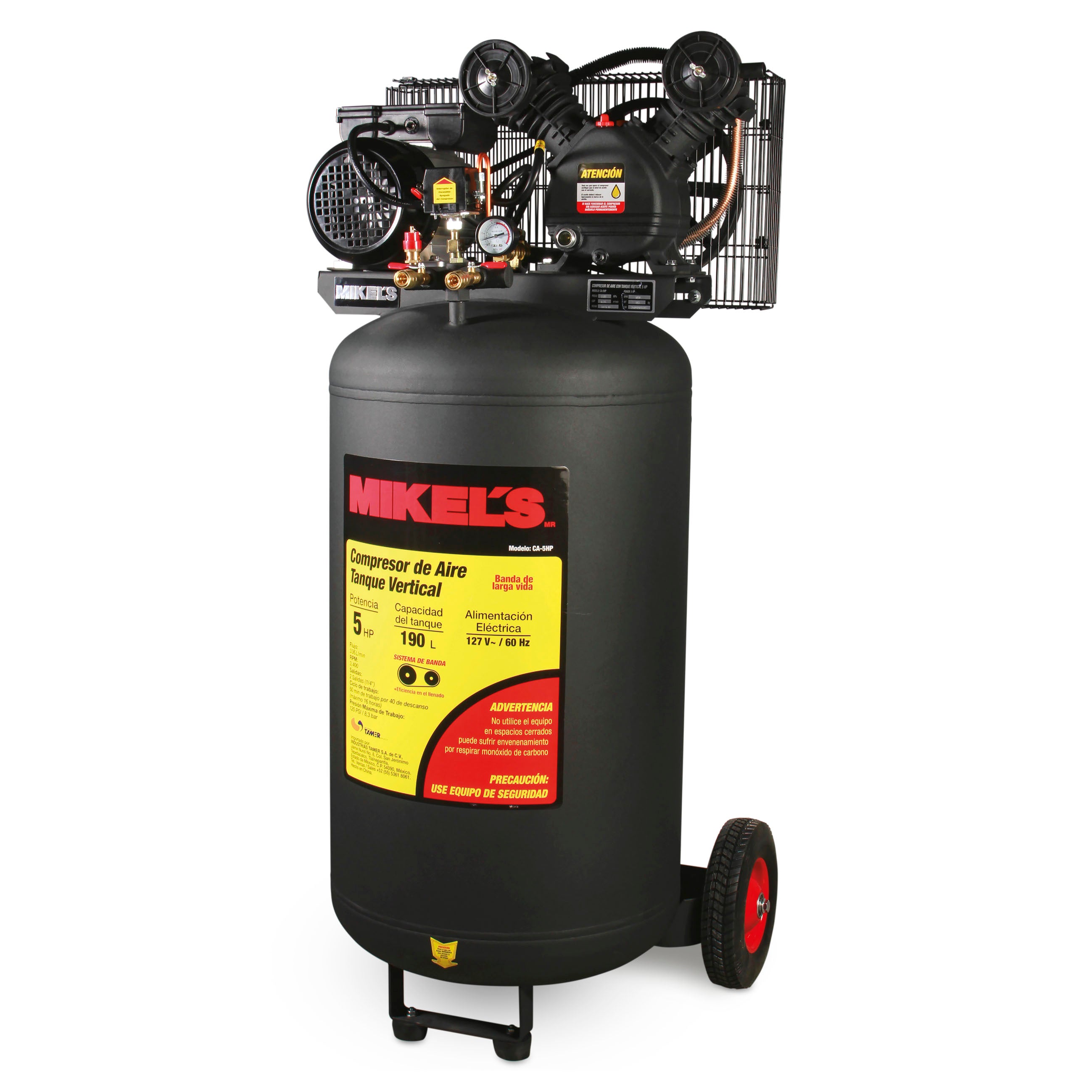Compresor de aire 5 HP (190 lts)
