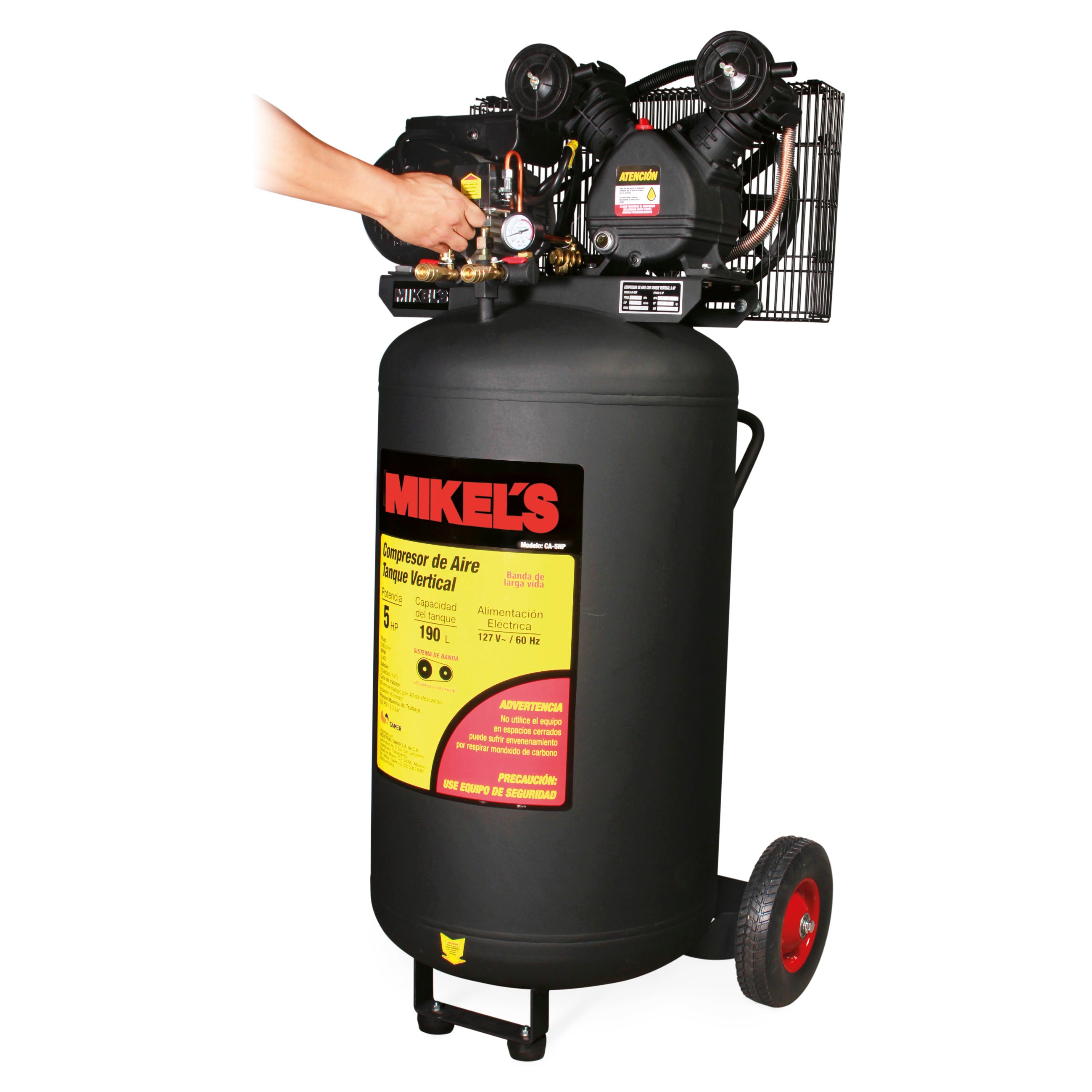 Compresor de aire 5 HP (190 lts)